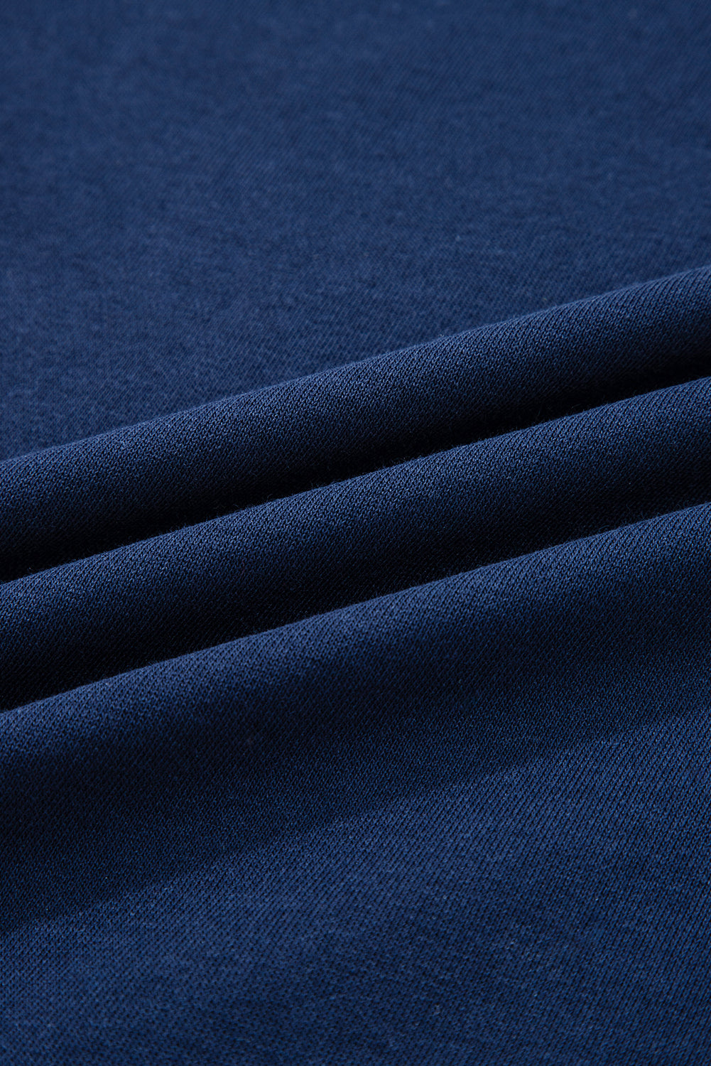 Sweat à épaule de détail à rayures à rayures Varsity Blue Navy