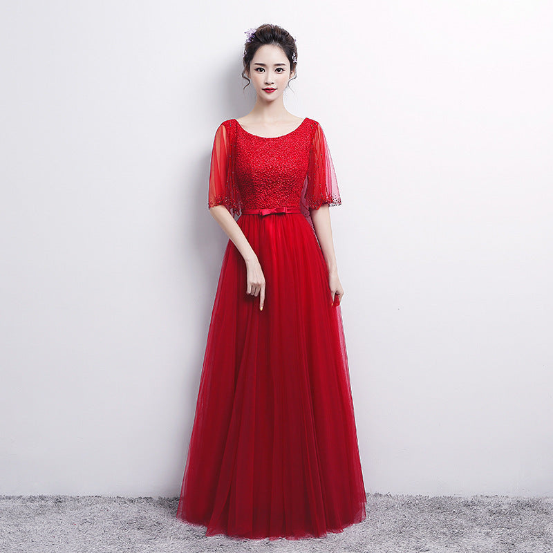 Robe de soirée pour banquet, nouvelle mode printemps pour femme, tenue d'hôte de réunion annuelle, robe longue de performance de chorale