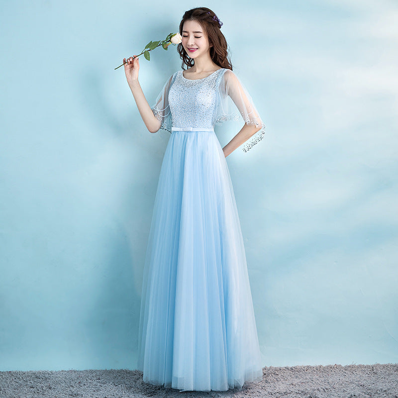Robe de soirée pour banquet, nouvelle mode printemps pour femme, tenue d'hôte de réunion annuelle, robe longue de performance de chorale
