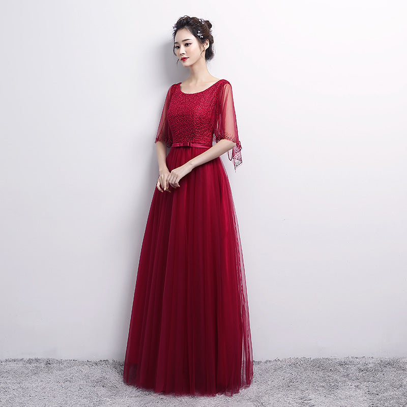 Robe de soirée pour banquet, nouvelle mode printemps pour femme, tenue d'hôte de réunion annuelle, robe longue de performance de chorale