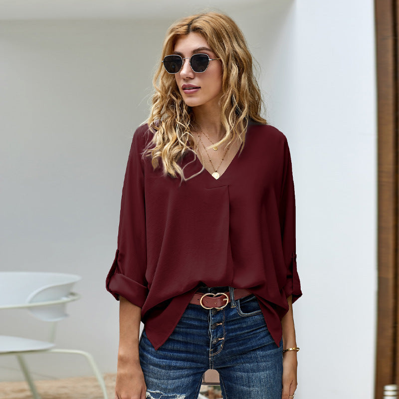 Chemise ample décontractée femme