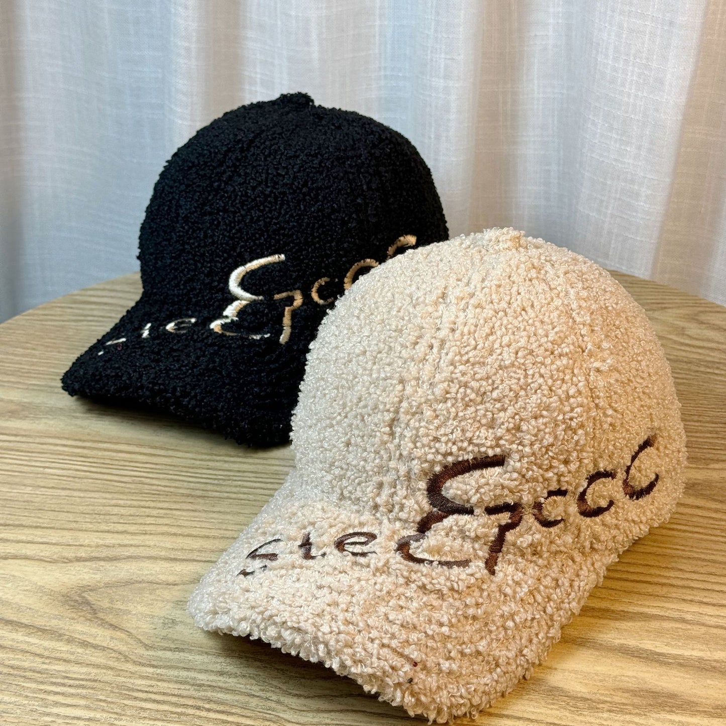Casquette à visière en fourrure d'agneau chaude