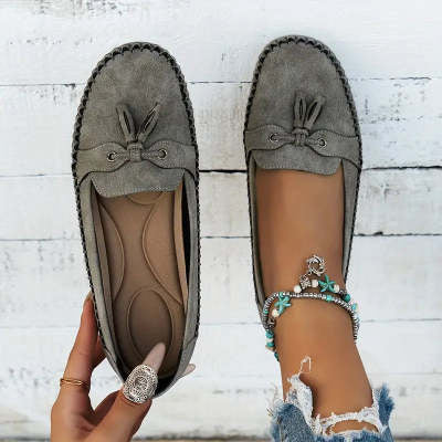Chaussures plates tendance, antidérapantes, souples
