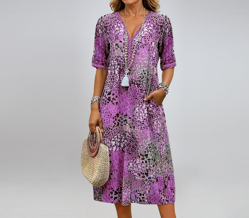 Robe d'été avec poches, vêtements de plage et de vacances