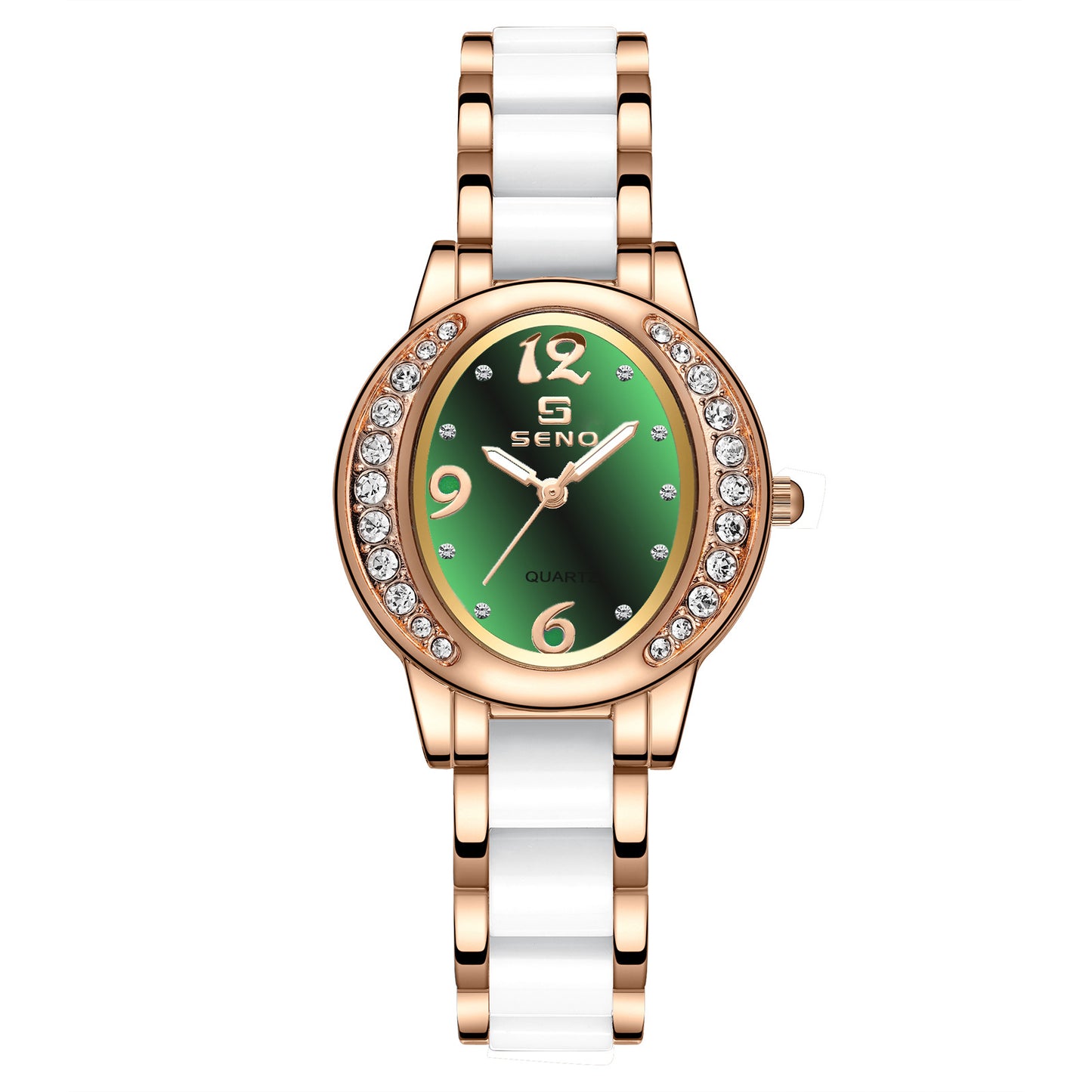 Montre pour femme élégante, ovale