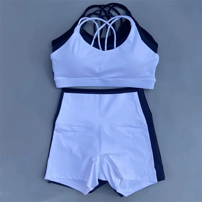 Ensemble de sous-vêtements de cyclisme et de yoga moulant pour femmes