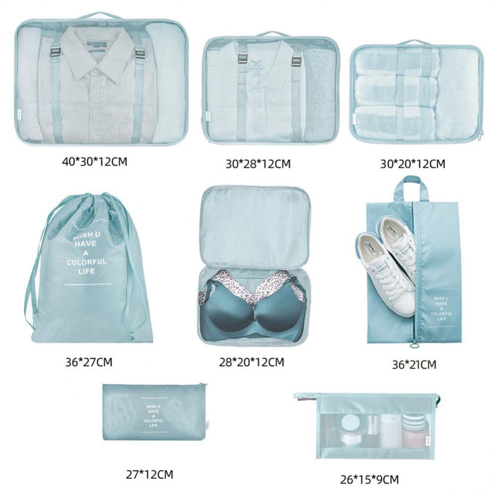Ensemble de 8 sacs de rangement pour bagages