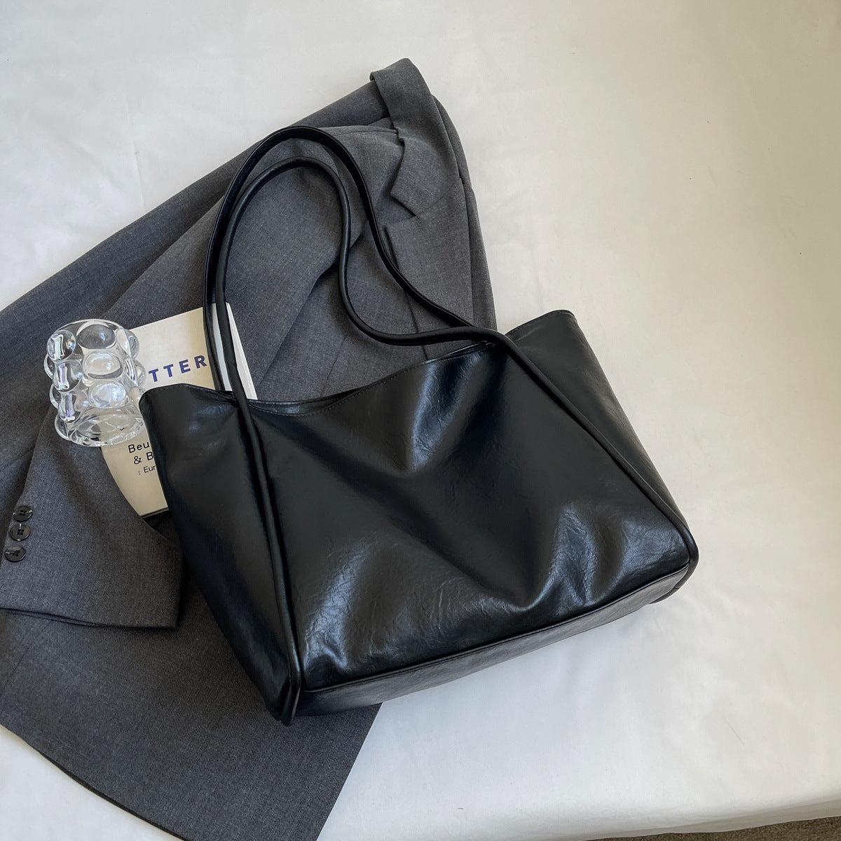 Sac à bandoulière en cuir souple