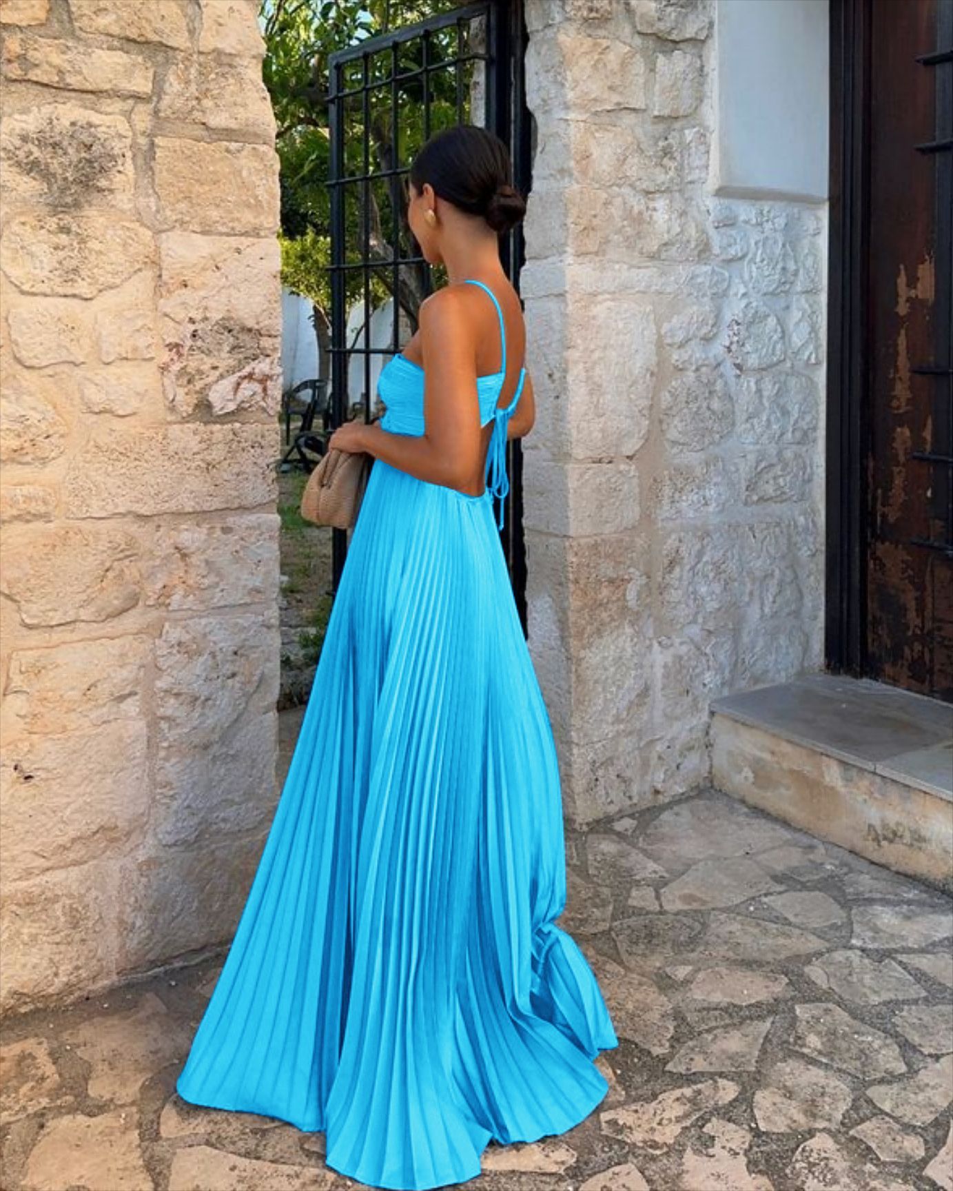 Robe plissé, pour soirée, club