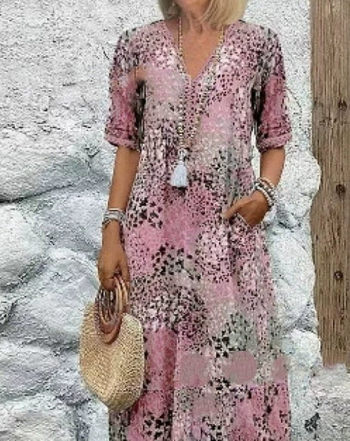Robe d'été avec poches, vêtements de plage et de vacances