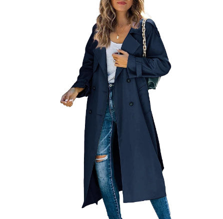 Veste coupe-vent décontractée de couleur unie pour femme