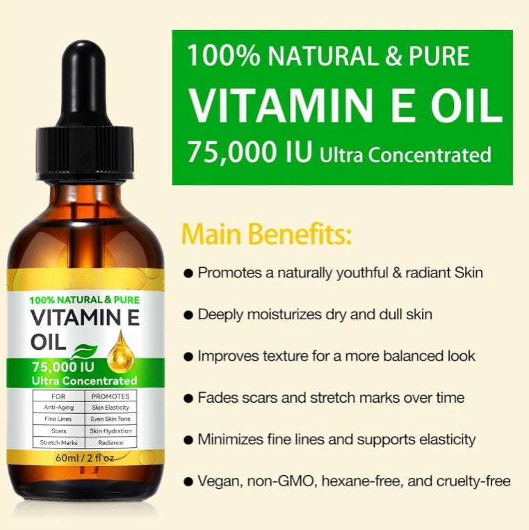 Cosmétiques ménagers Soins de la peau Huile de vitamine E