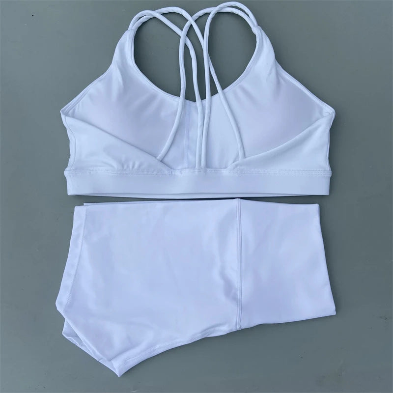 Ensemble de sous-vêtements de cyclisme et de yoga moulant pour femmes
