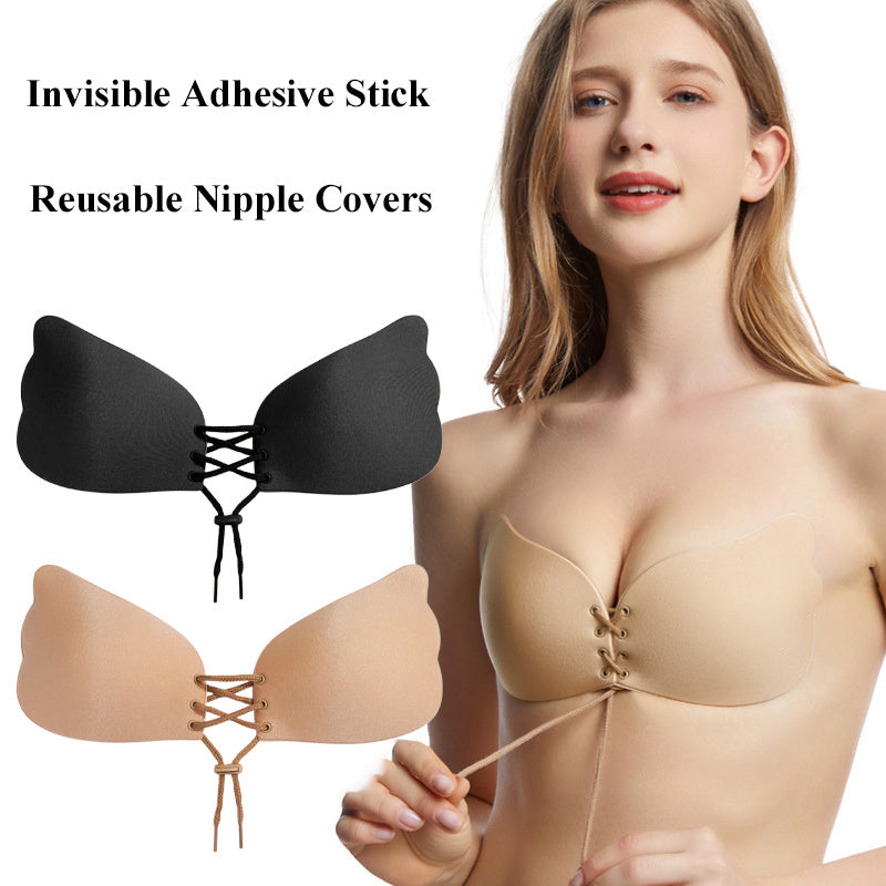 Soutien-gorge push-up adhésif sans bretelles