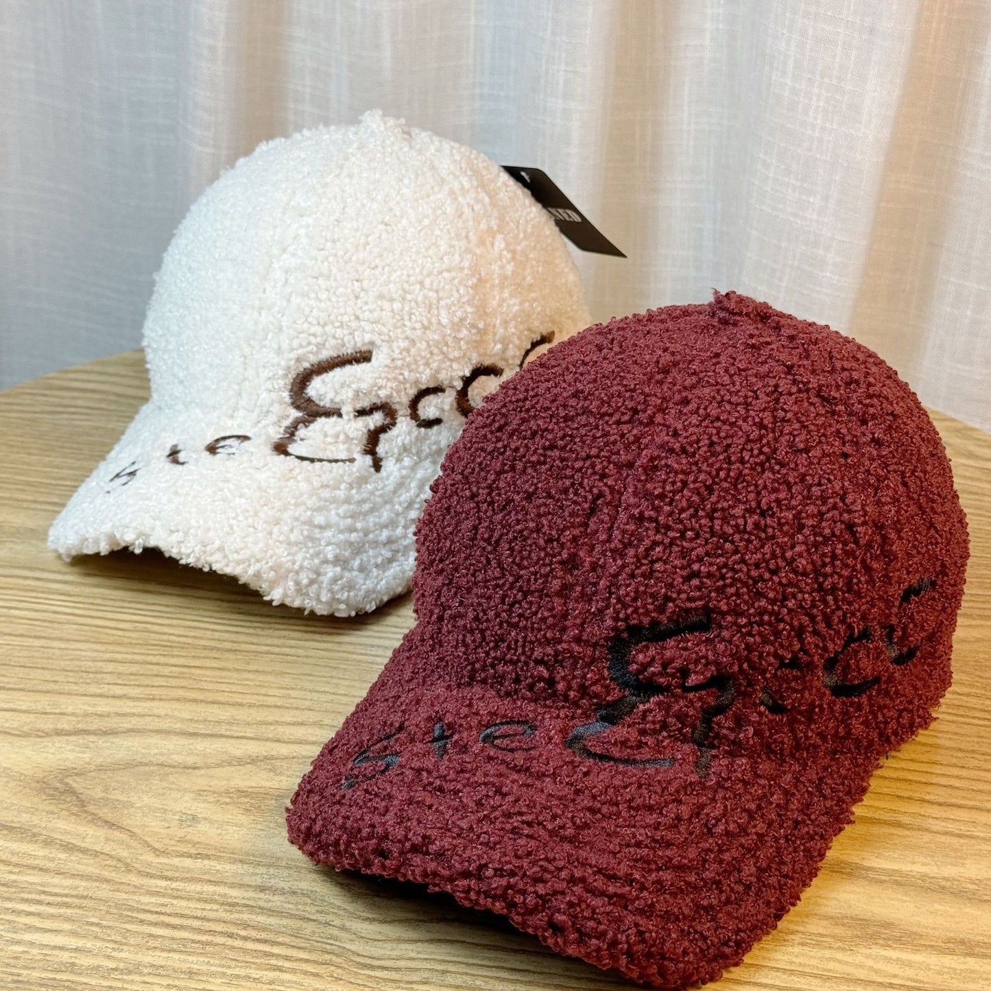 Casquette à visière en fourrure d'agneau chaude
