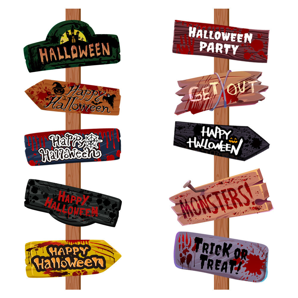 Impression créative d'accessoires de décoration d'Halloween en papier