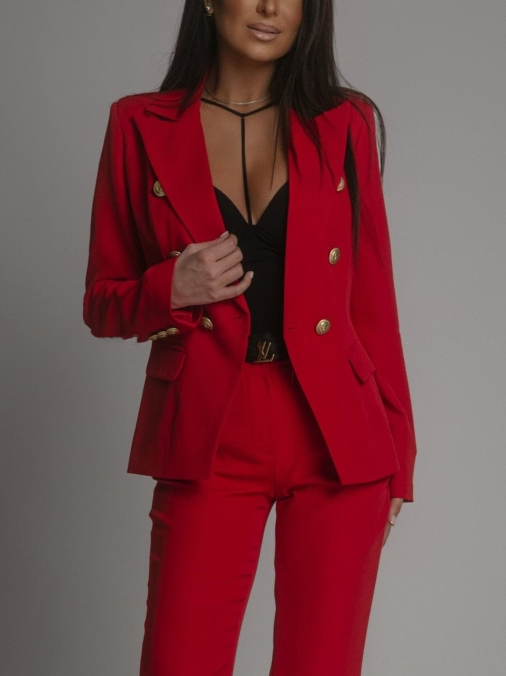 Costume d'affaires croisé pour femme