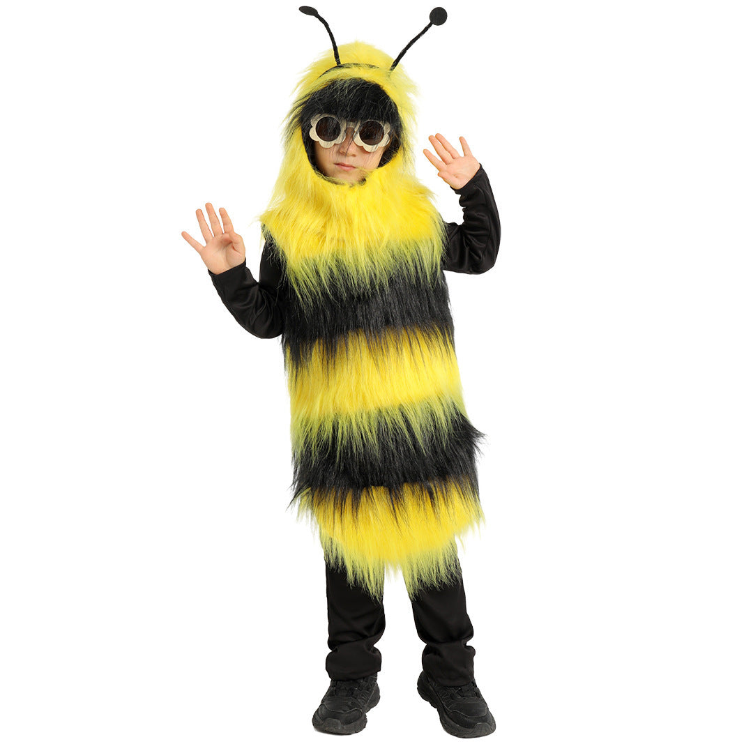 Vêtements de cosplay pour enfants, spectacle d'Halloween, rôle d'abeille animale