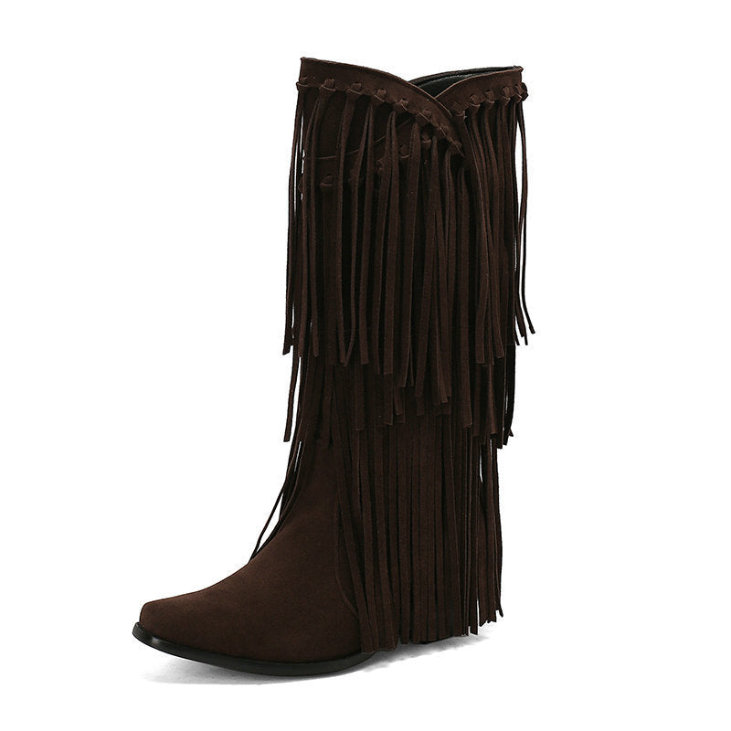 Bottes hautes tendances pour femmes, bottes d'automne et d'hiver