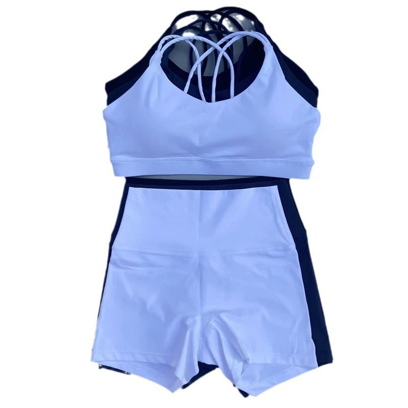 Ensemble de sous-vêtements de cyclisme et de yoga moulant pour femmes