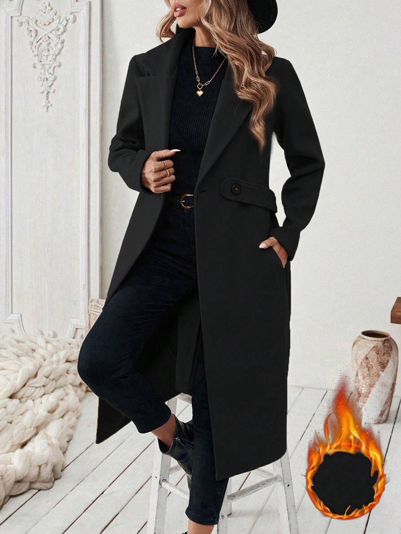 Manteau long tendance très chic