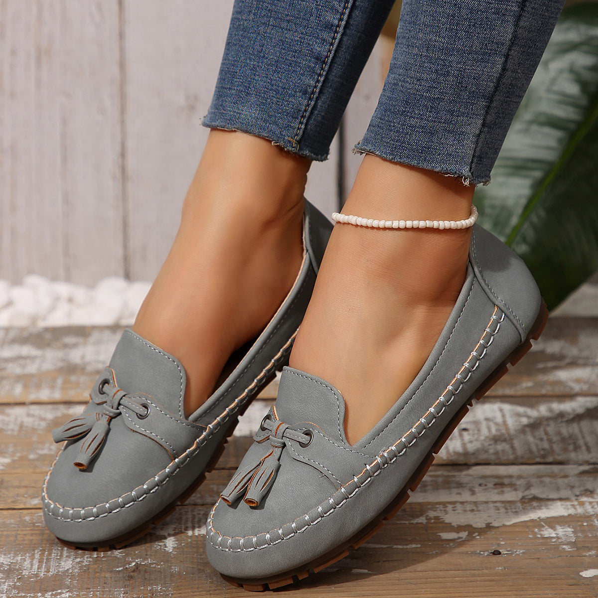 Chaussures plates tendance, antidérapantes, souples