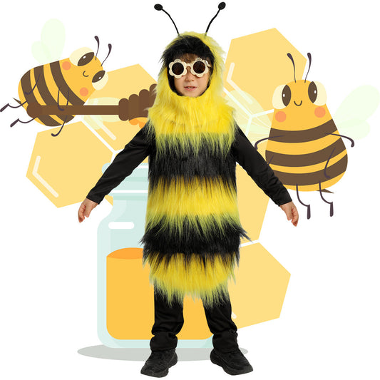Vêtements de cosplay pour enfants, spectacle d'Halloween, rôle d'abeille animale