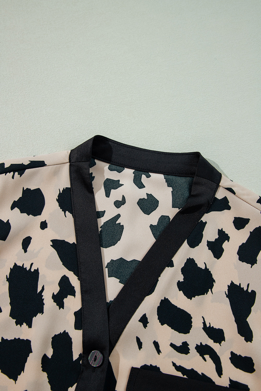 pyjama contrastée kaki guépard