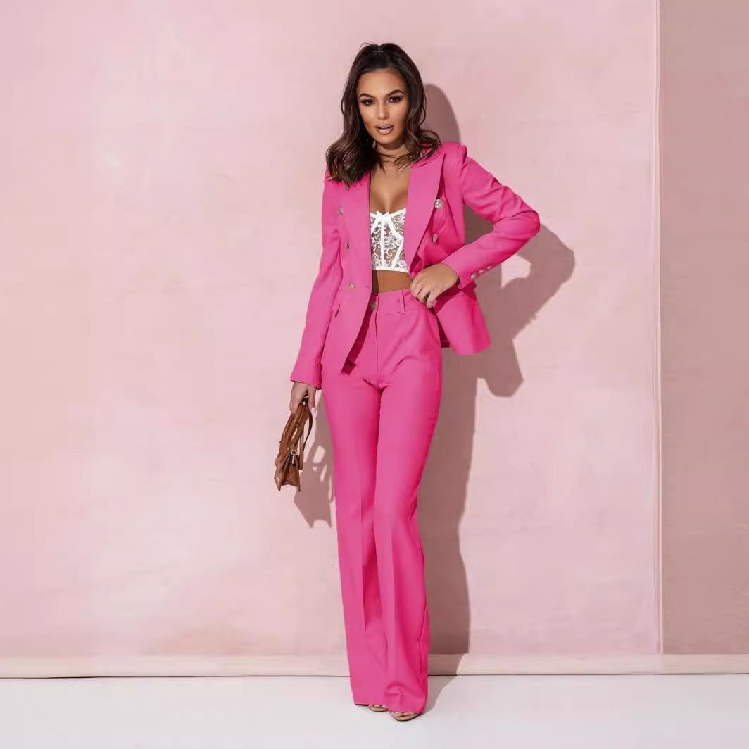 Costume d'affaires croisé pour femme