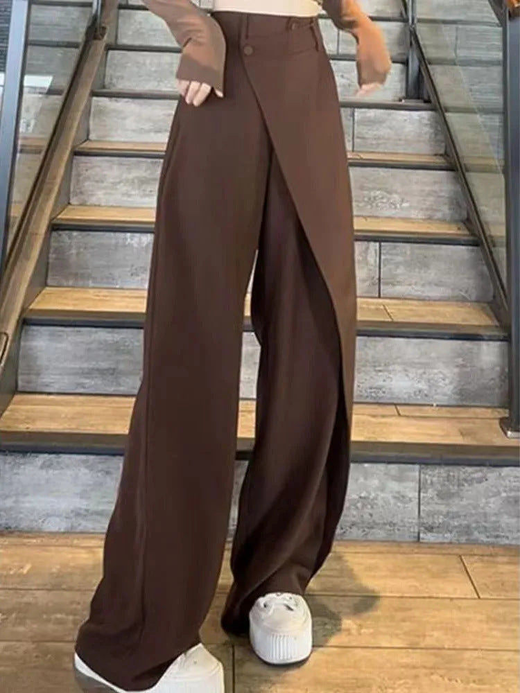 Pantalons amples irréguliers à la mode pour femmes