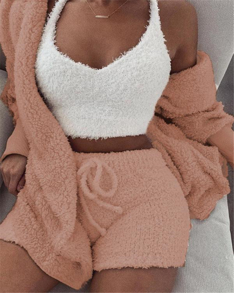 Ensemble pyjama 3 pièces pour femme