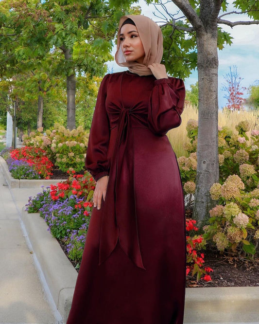 Hijab Robe en Satin