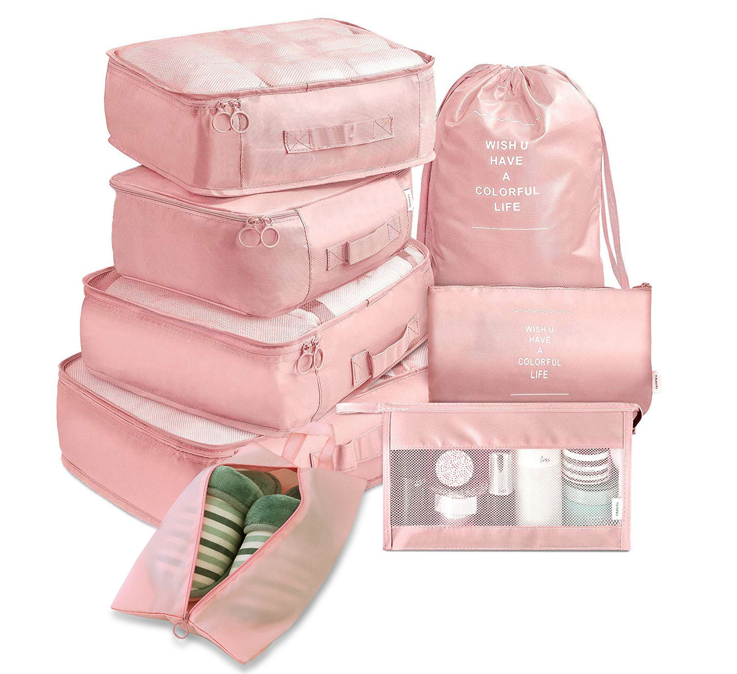 Ensemble de 8 sacs de rangement pour bagages