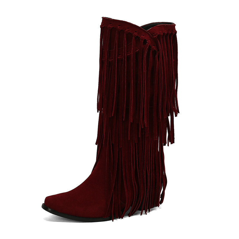 Bottes hautes tendances pour femmes, bottes d'automne et d'hiver