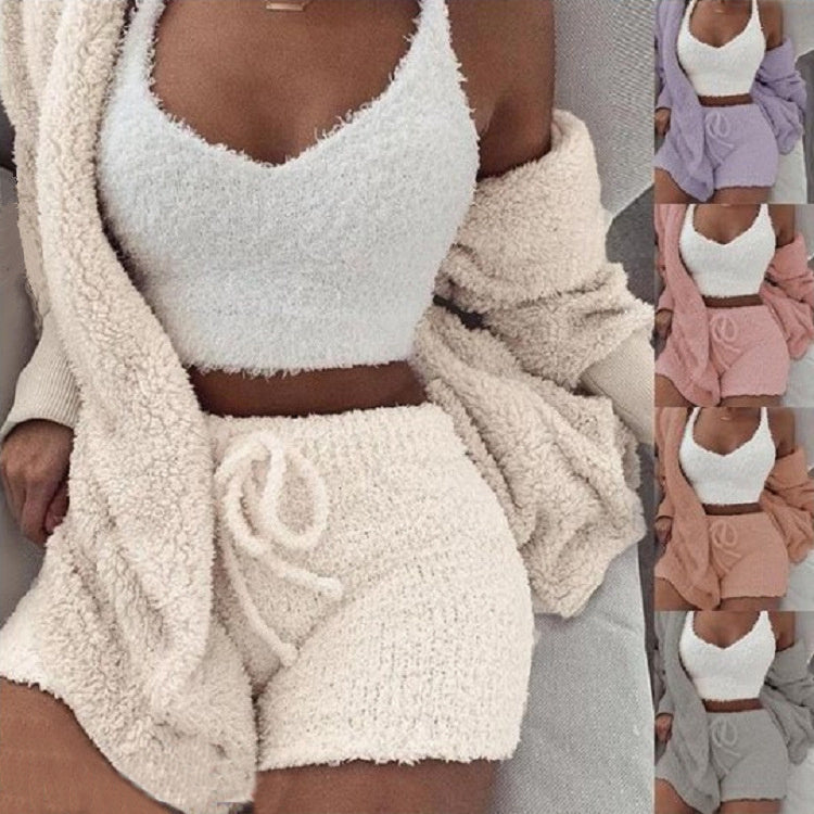 Ensemble pyjama 3 pièces pour femme