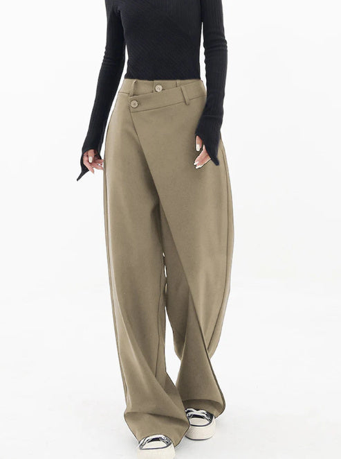 Pantalons amples irréguliers à la mode pour femmes