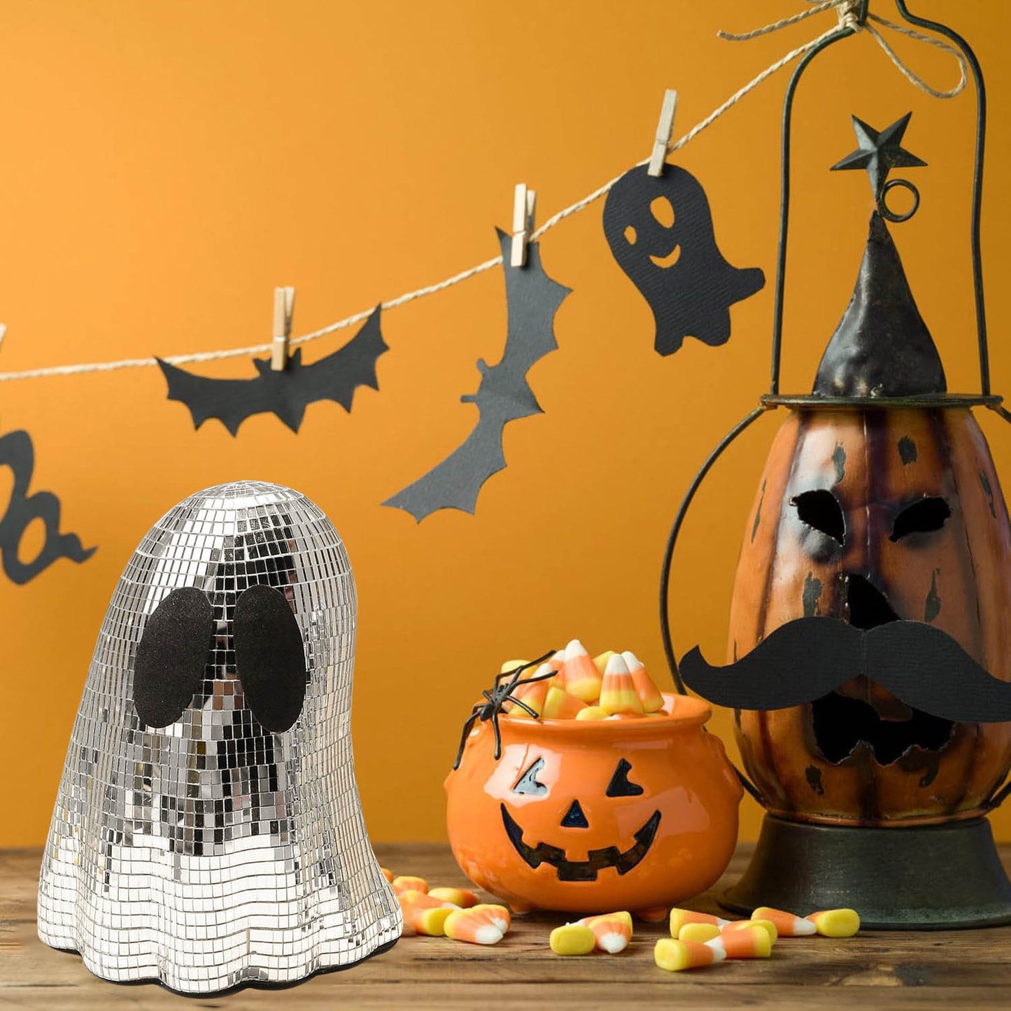 Décoration de bureau en mosaïque pour miroir d'Halloween