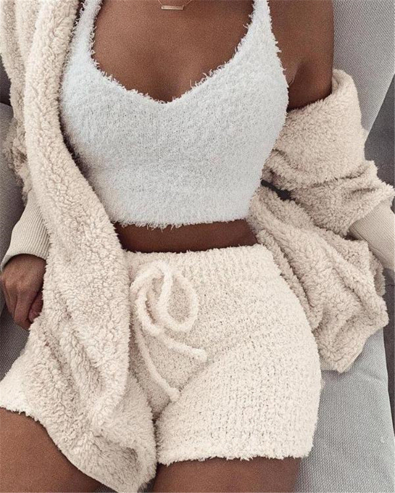 Ensemble pyjama 3 pièces pour femme