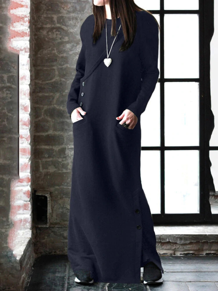 Robe pull fourreau ajustée européenne et américaine automne et hiver
