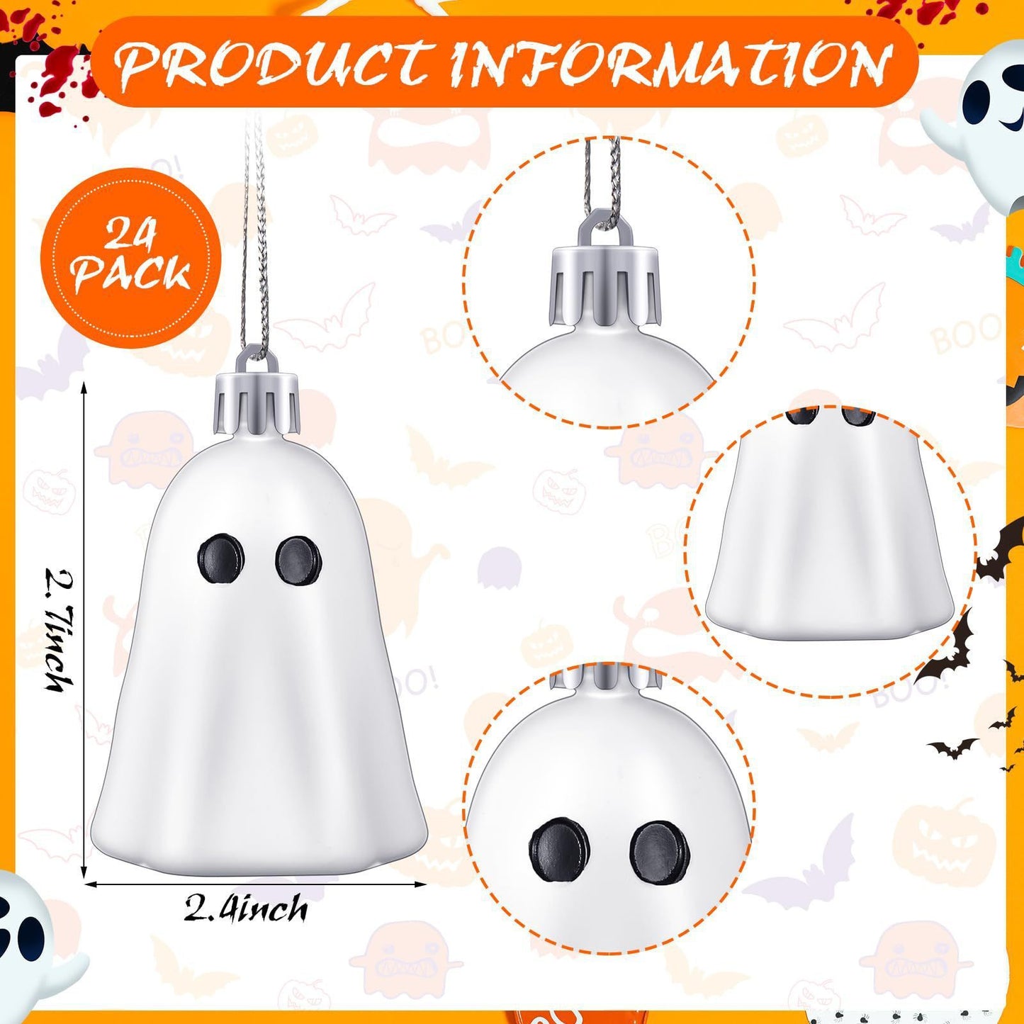 Pièces de suspension pour décoration fantôme d'Halloween