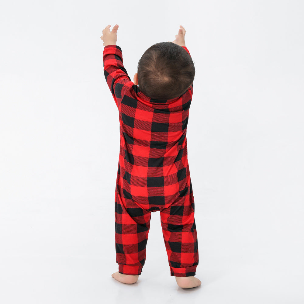 Pyjama imprimé familial certifié CPC pour parents et enfants