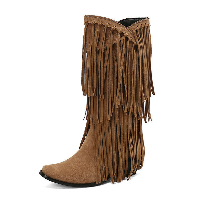 Bottes hautes tendances pour femmes, bottes d'automne et d'hiver