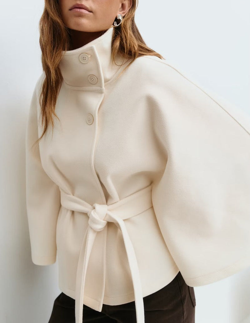 Manteau élégant et beau, en polyester saison automne hiver