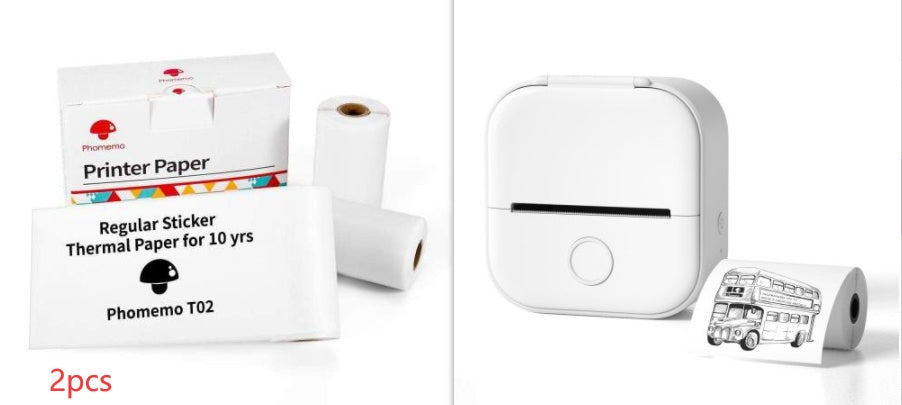 Mini-imprimante d'étiquettes thermique portable