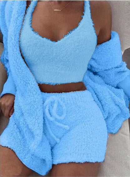 Ensemble pyjama 3 pièces pour femme