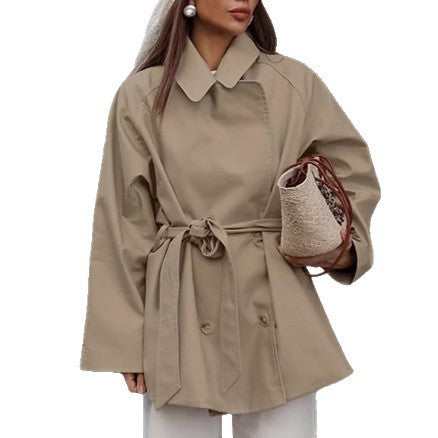 Trench-coat  court kaki