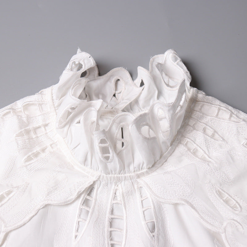 Chemise à col montant  femme