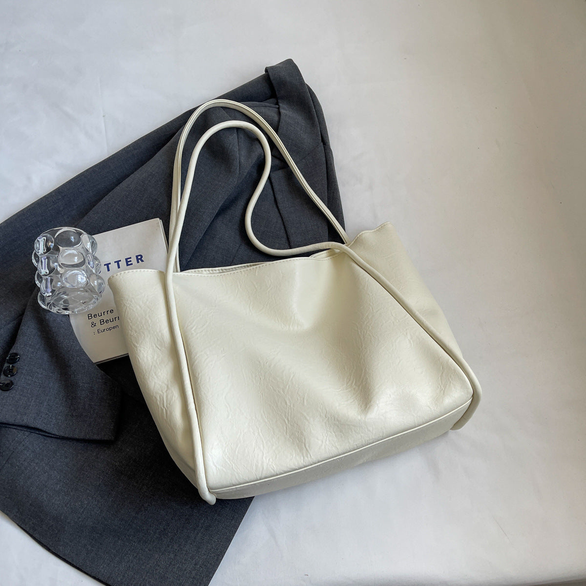 Sac à bandoulière en cuir souple