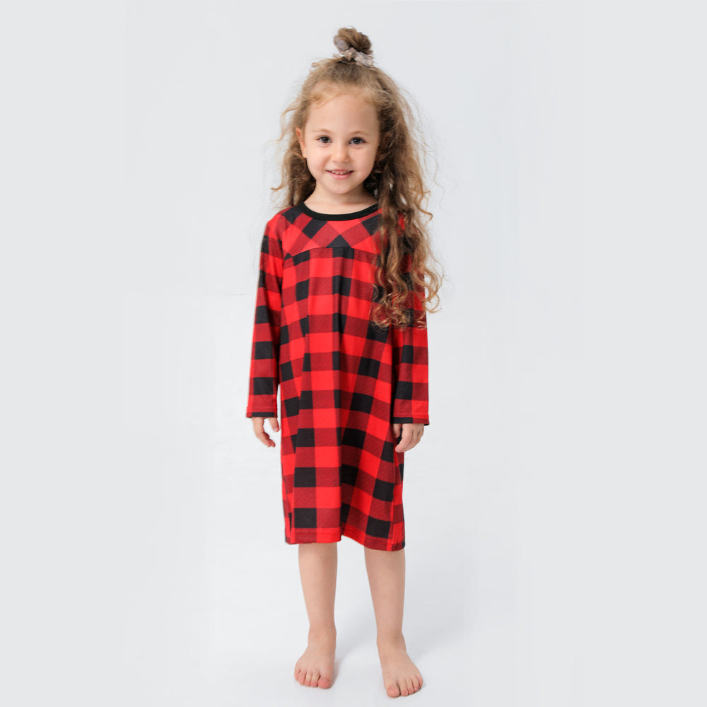 Pyjama imprimé familial certifié CPC pour parents et enfants