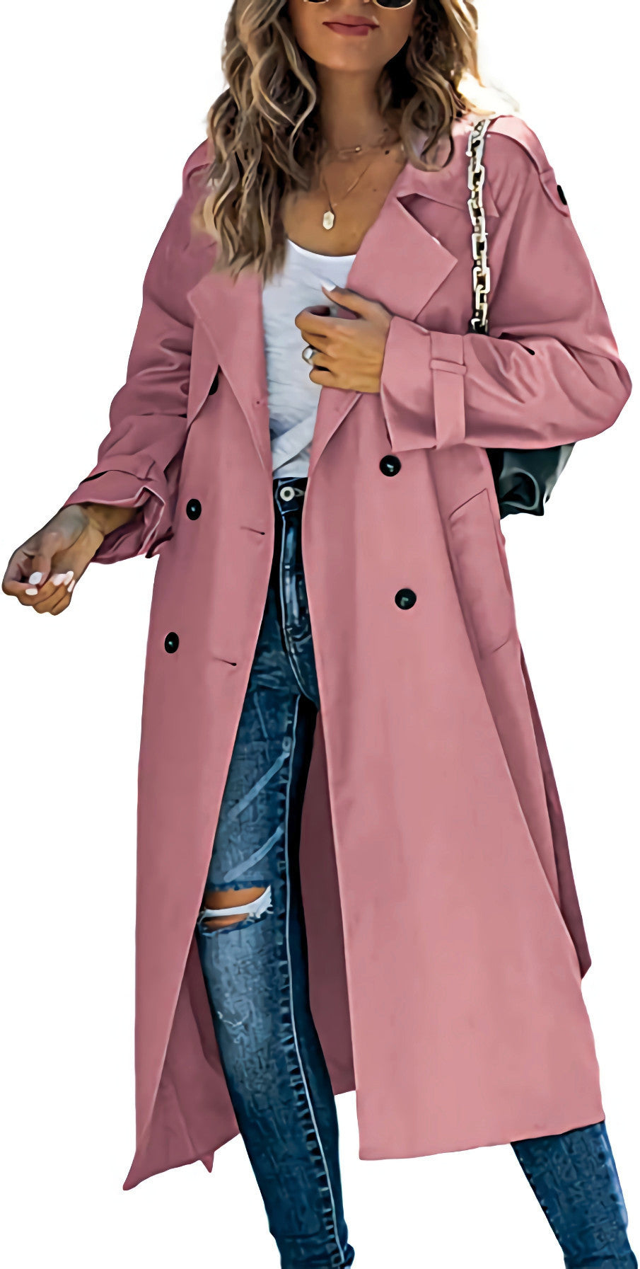 Veste coupe-vent décontractée de couleur unie pour femme